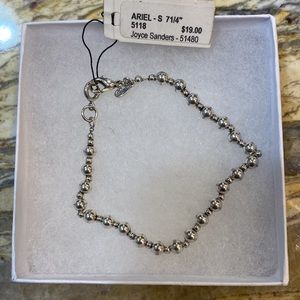 Silver Beads “Ariel” 7-1/4” Bracelet